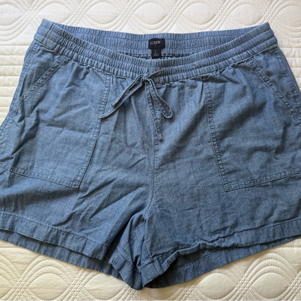 J. Crew Women's Light Blue Cargo Shorts